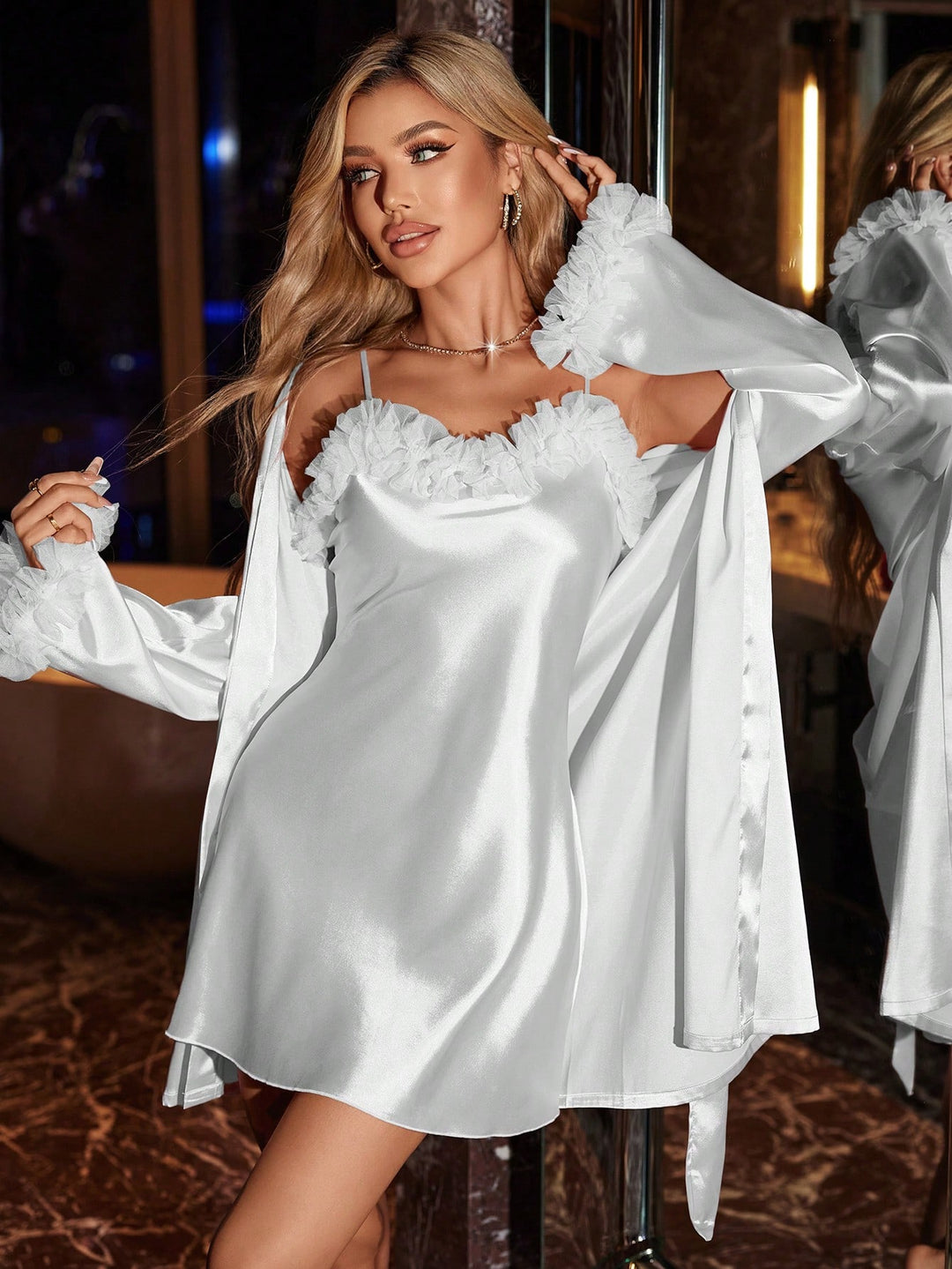 Pijama SHEIN, alb