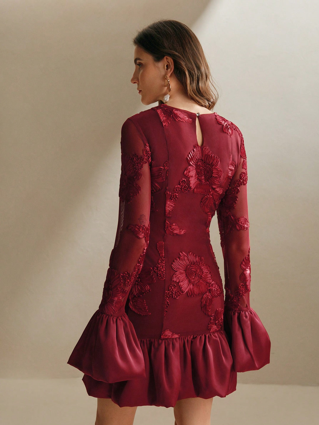 Rochie scurtă SHEIN, vișiniu
