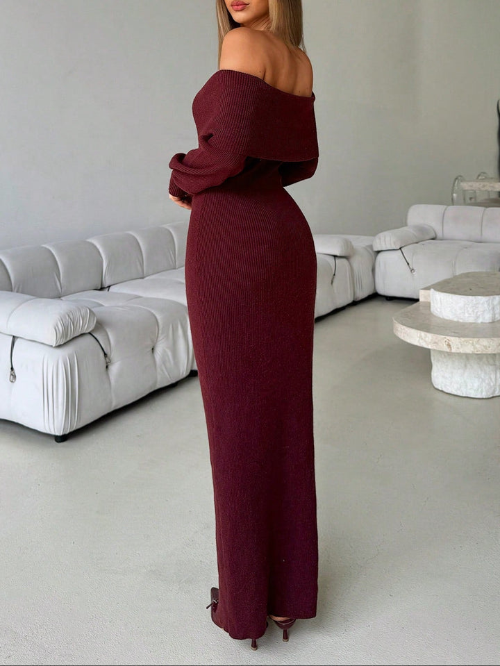 Rochie maxi SHEIN, vișiniu