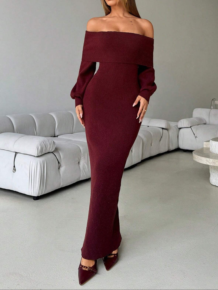 Rochie maxi SHEIN, vișiniu