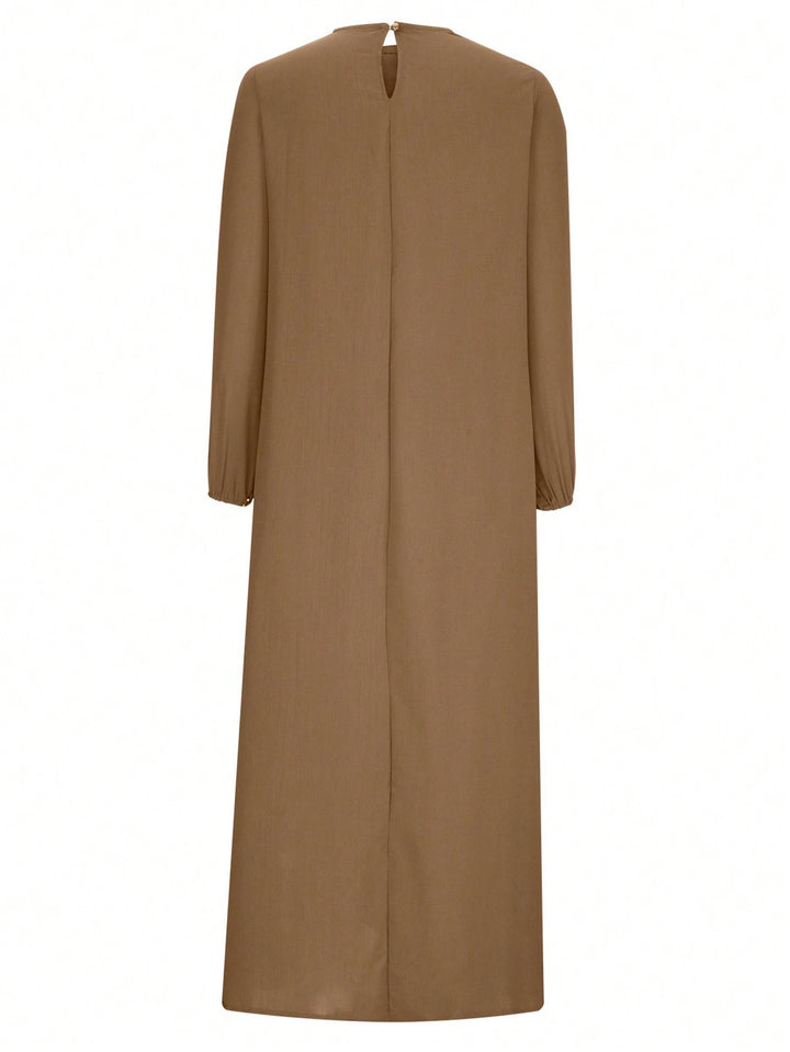 Rochie maxi SHEIN, maro