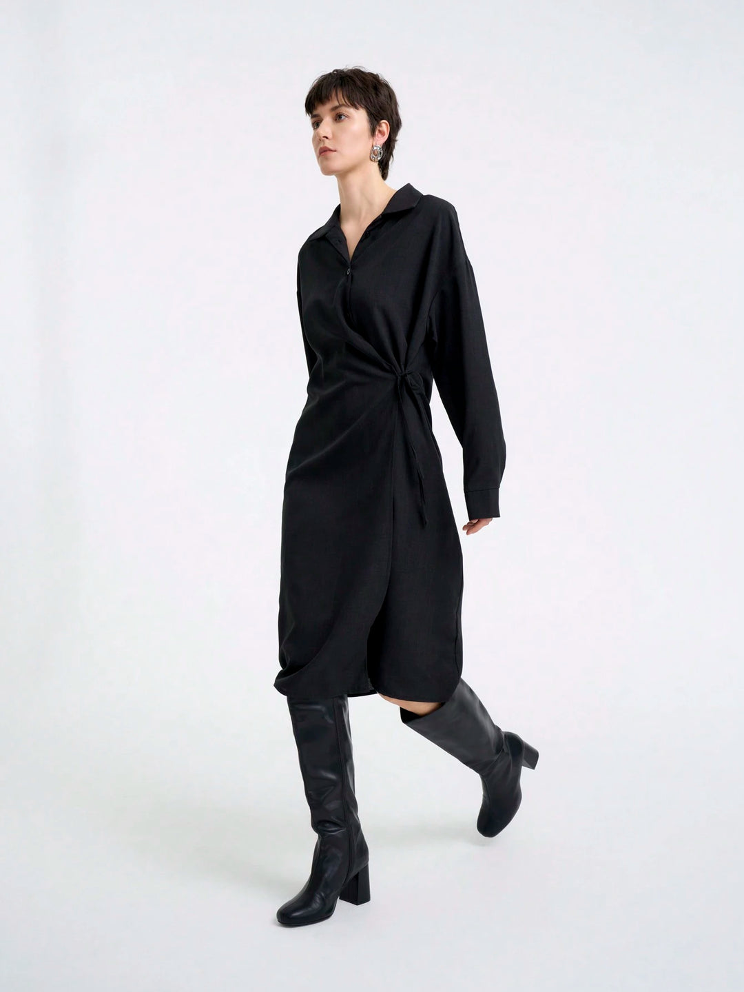 Rochie midi SHEIN, negru