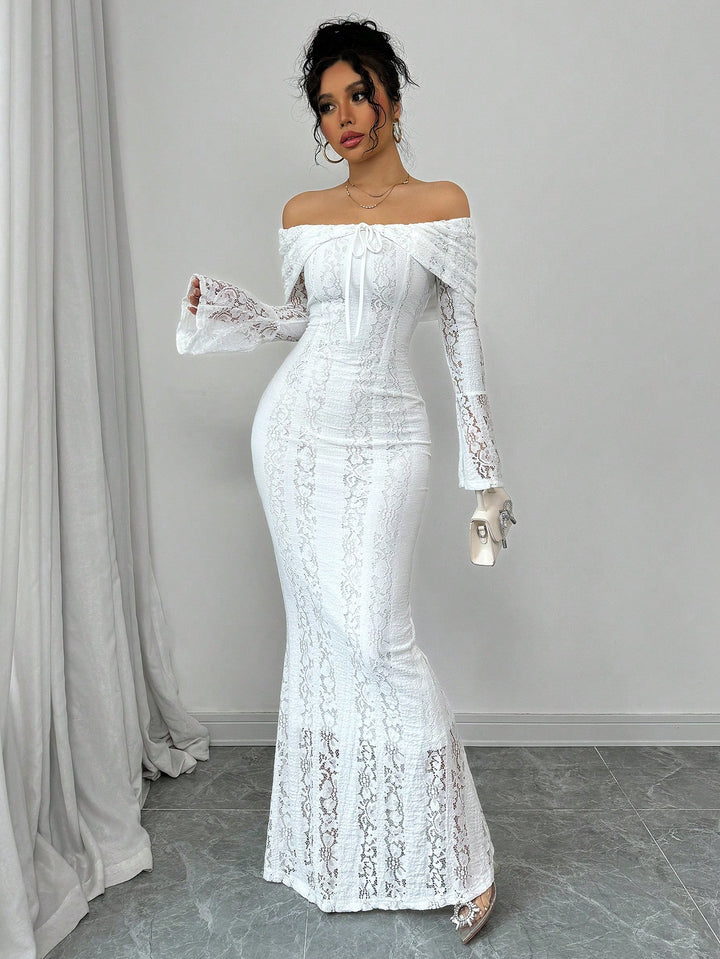 Rochie maxi SHEIN, alb
