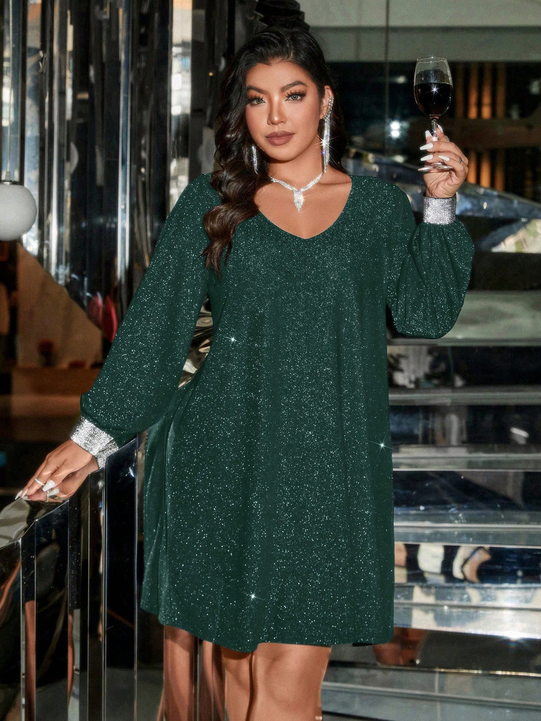 Rochie SHEIN, verde
