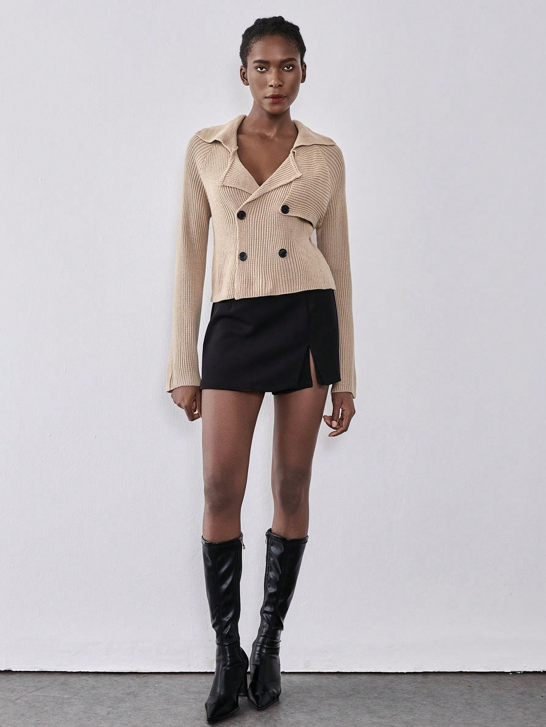 Cardigan SHEIN, kaki