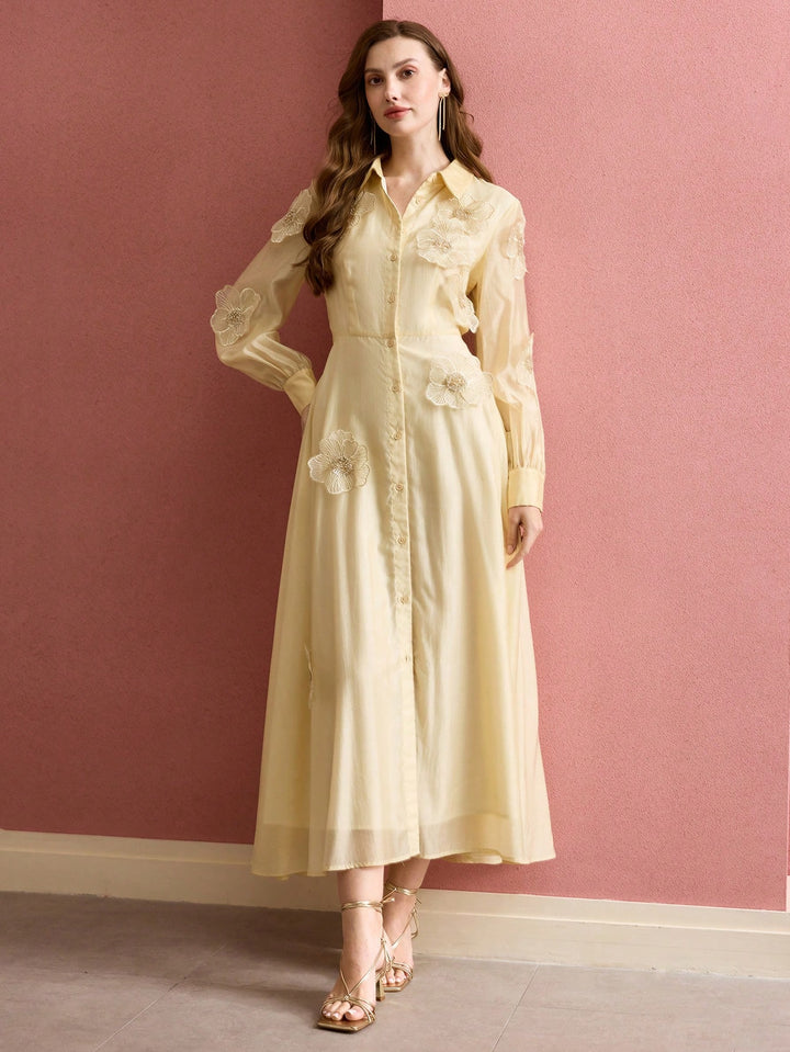 Rochie maxi SHEIN, galben