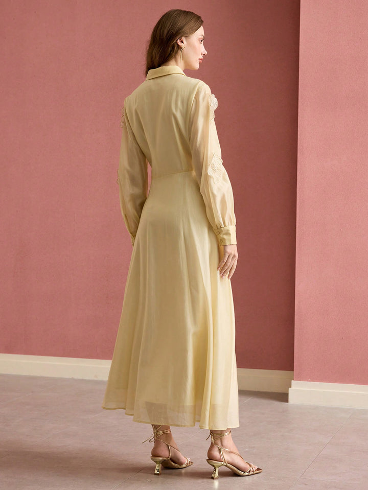 Rochie maxi SHEIN, galben