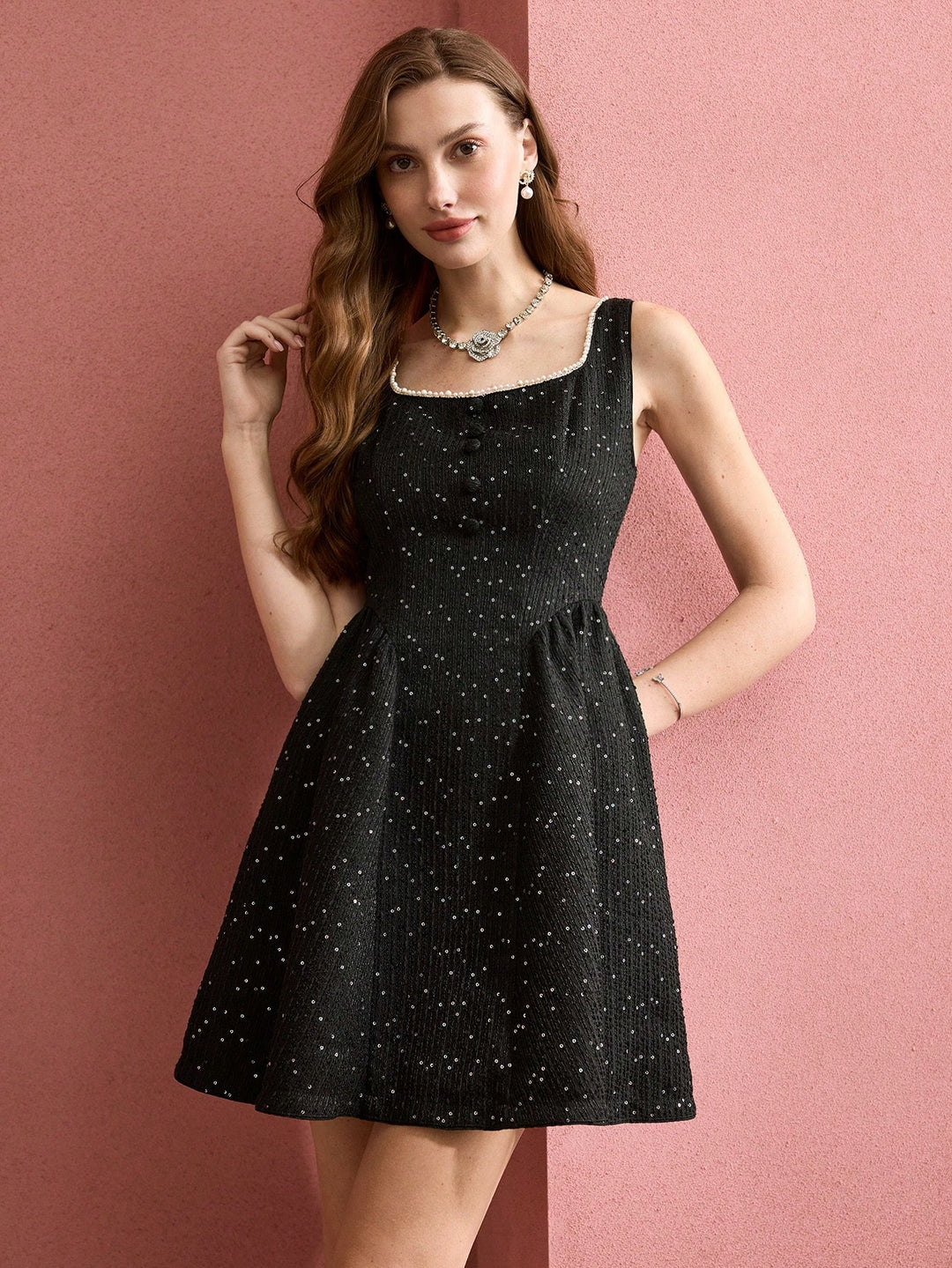 Rochie mini SHEIN, negru