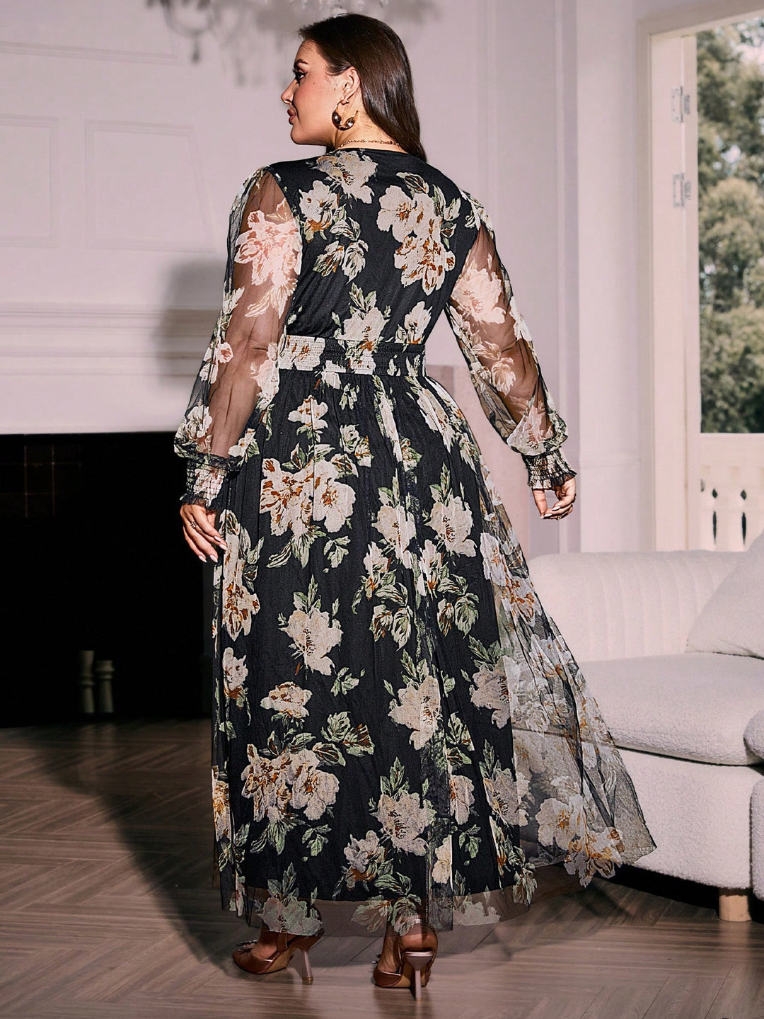 Rochie maxi SHEIN, mix culori