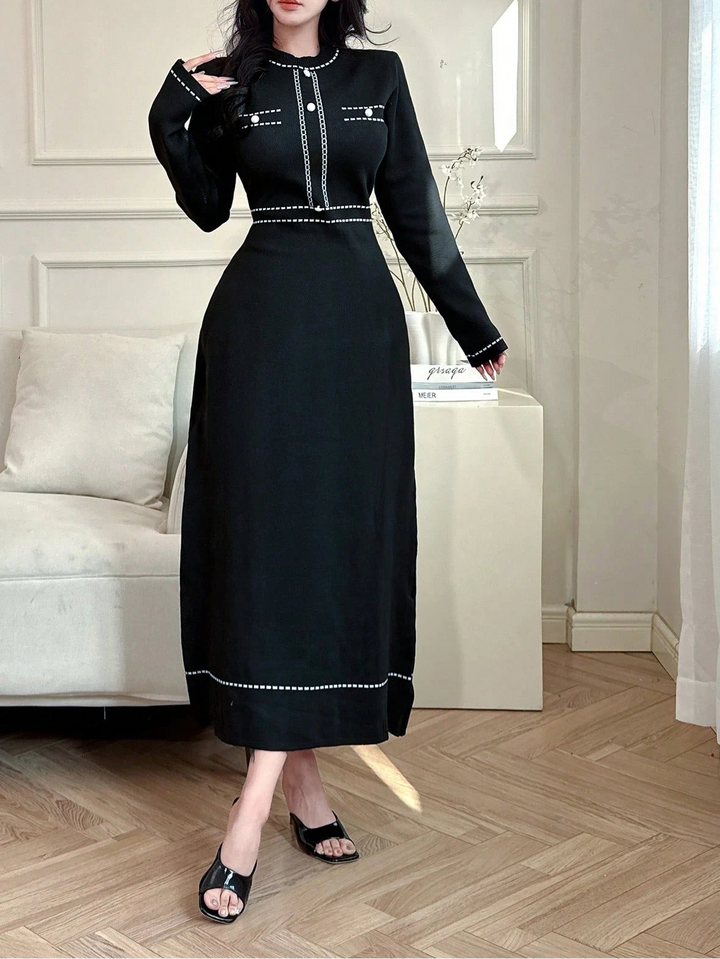 Rochie maxi SHEIN, negru