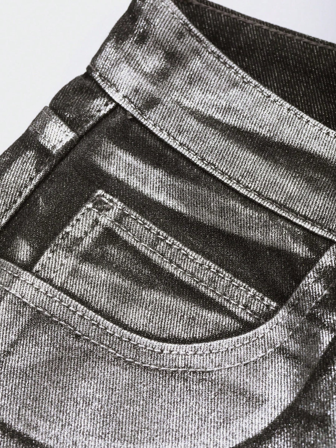 Jeans SHEIN, argintiu