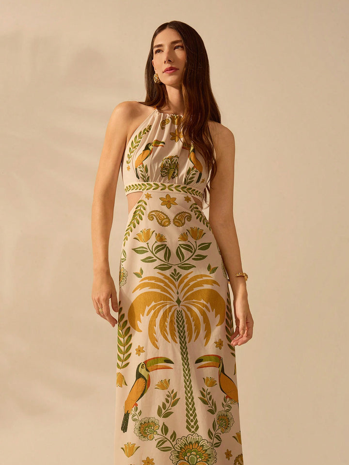 Rochie maxi SHEIN, mix culori