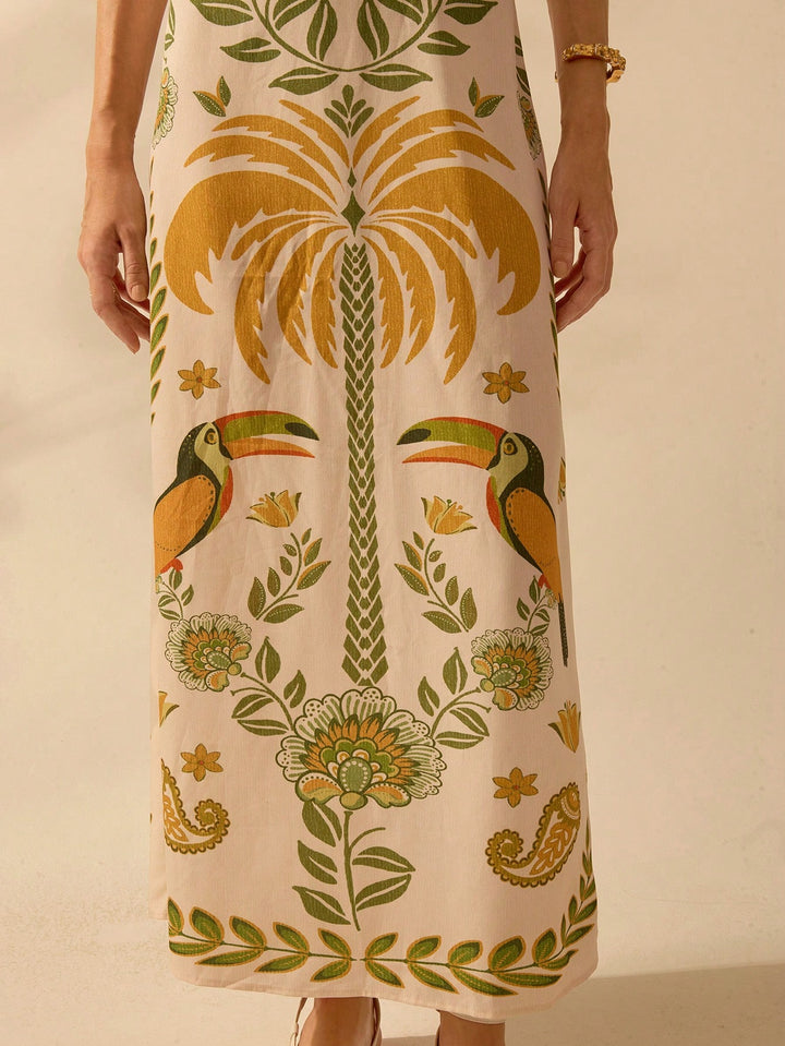 Rochie maxi SHEIN, mix culori