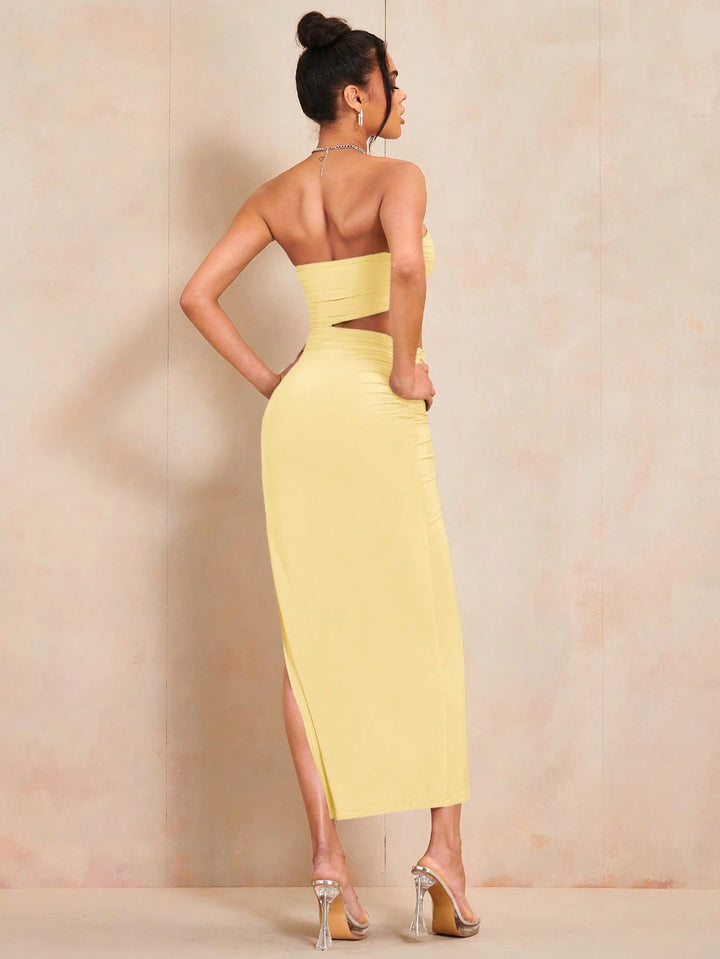 Rochie maxi SHEIN, galben