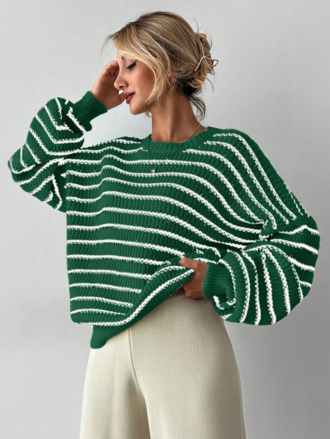 Pulover SHEIN, verde