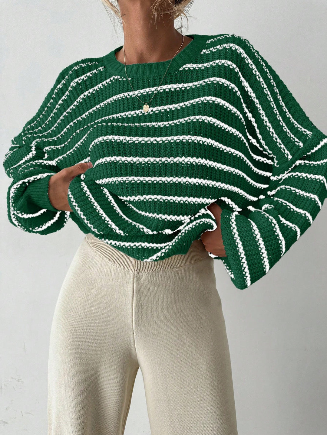 Pulover SHEIN, verde