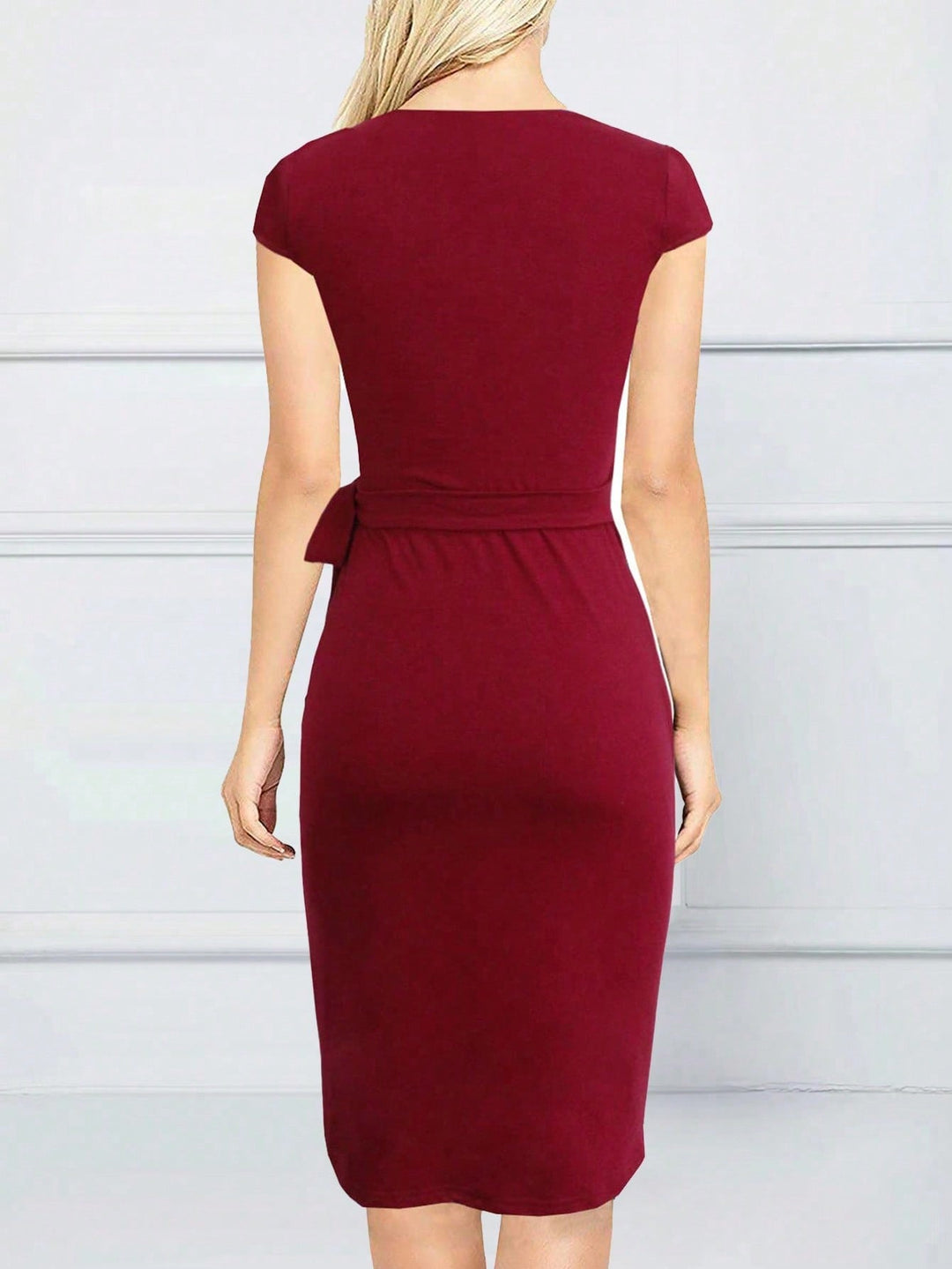 Rochie midi SHEIN, vișiniu
