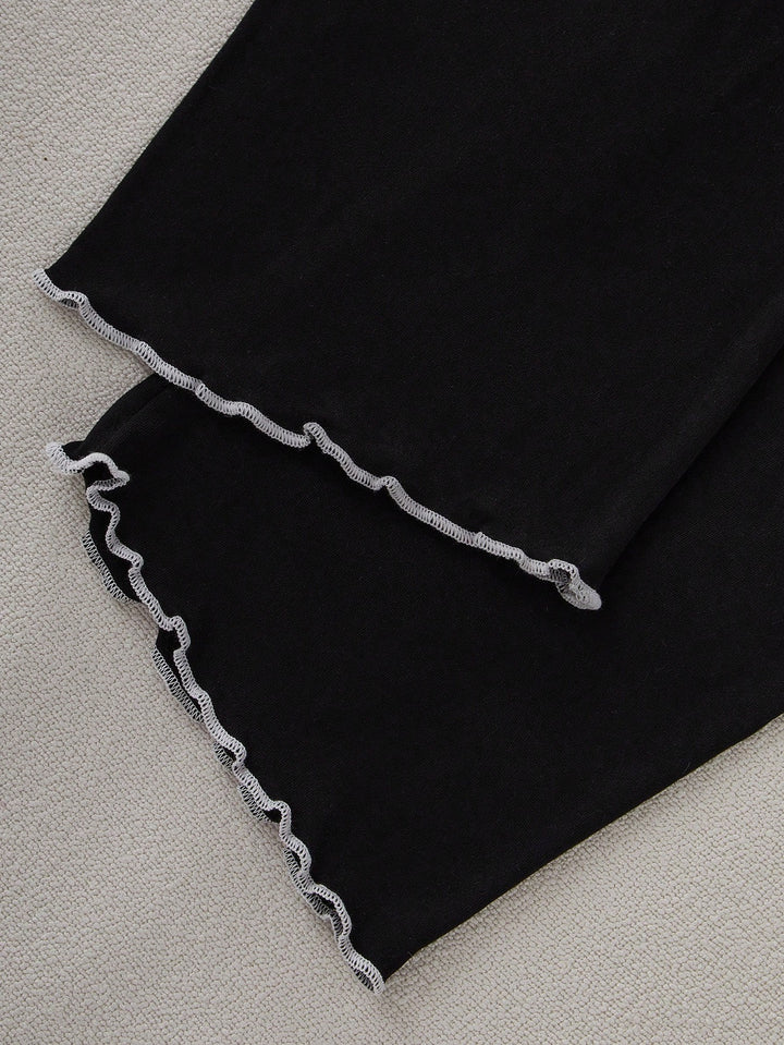 Compleu pijamale SHEIN, negru