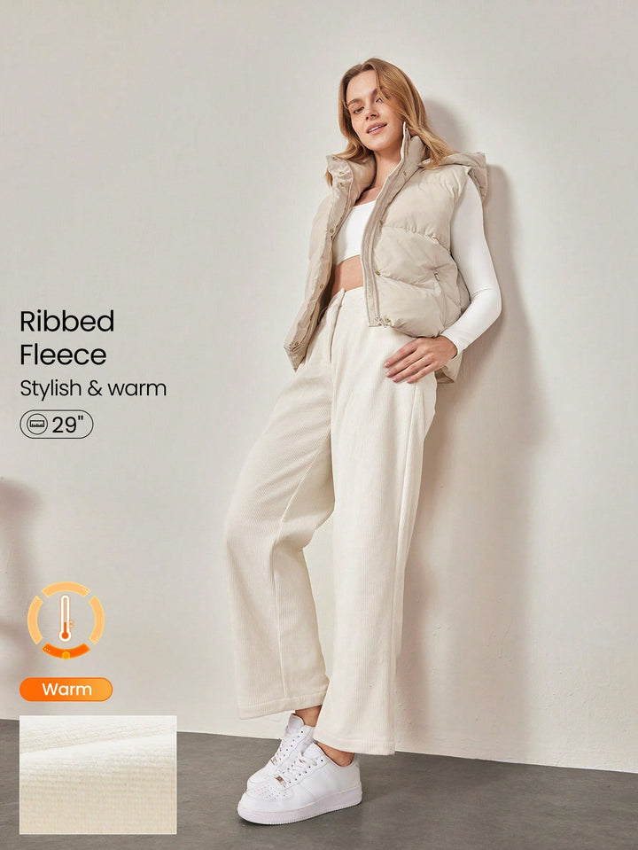 Pantaloni SHEIN, alb