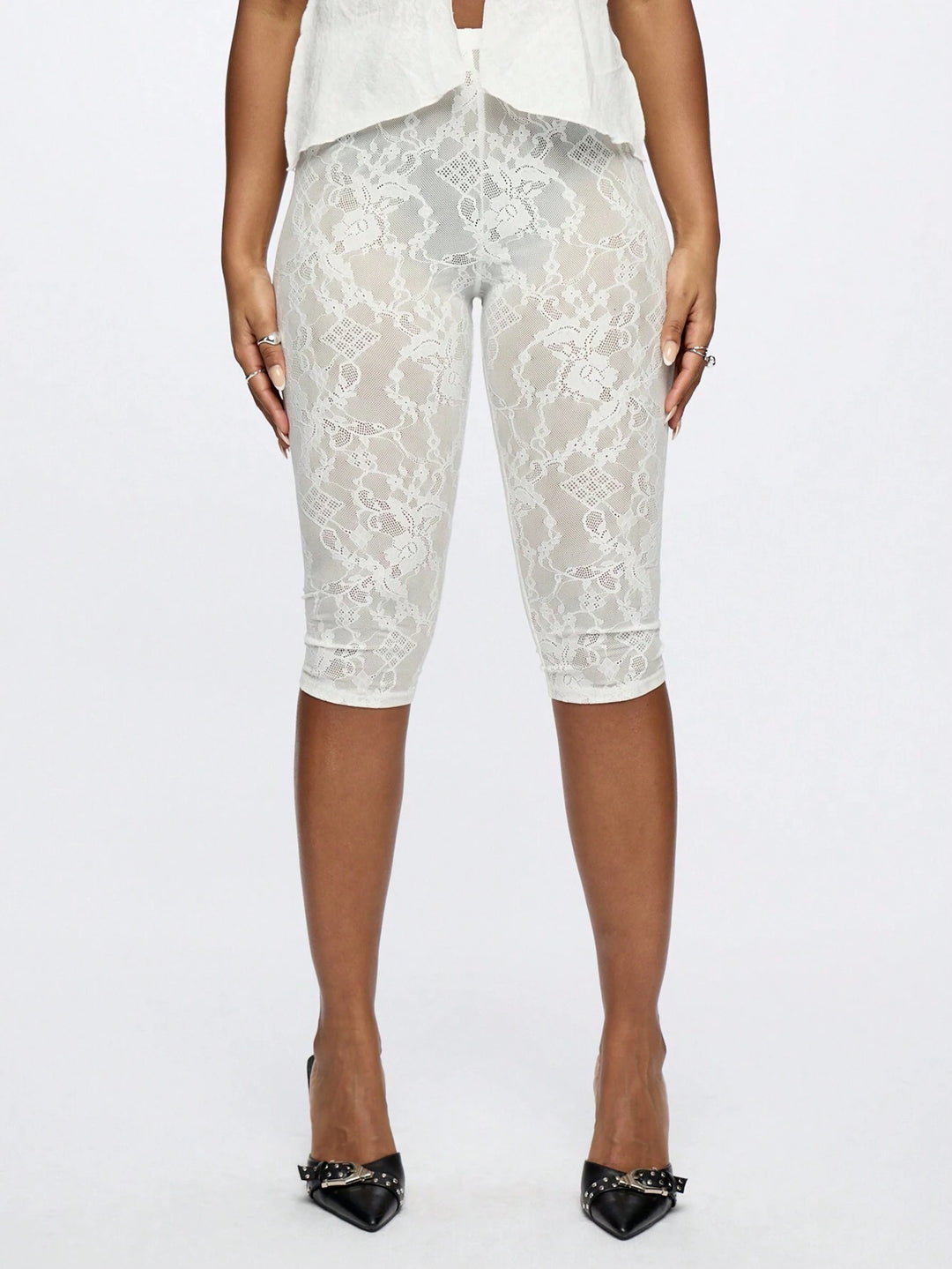 SHEIN leggings, fehér