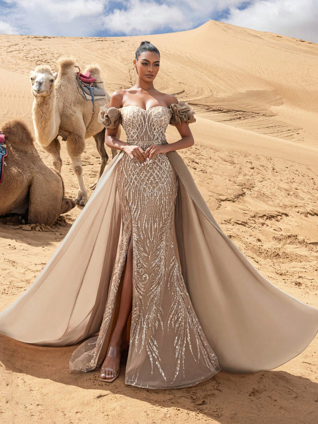 Rochie SHEIN, kaki