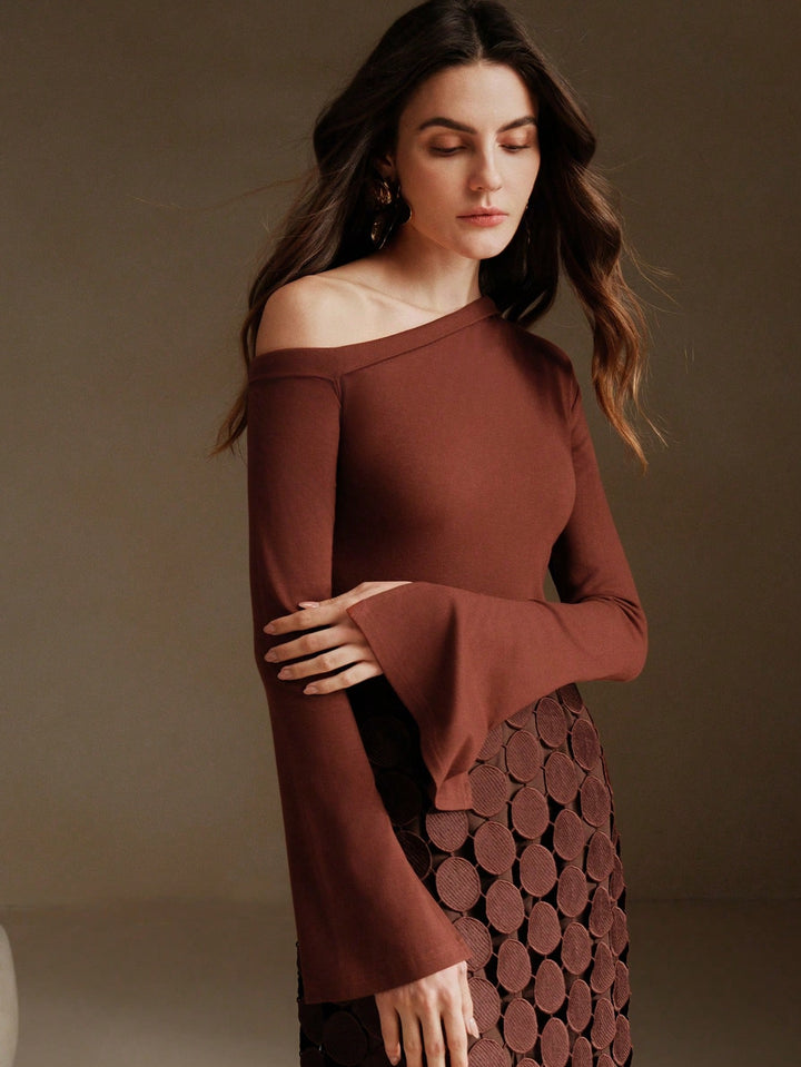 Rochie maxi SHEIN, maro