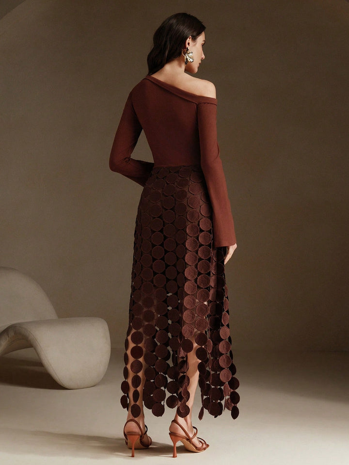 Rochie maxi SHEIN, maro