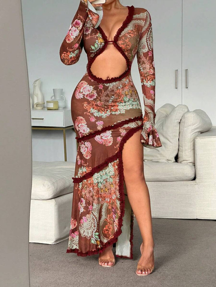Rochie maxi SHEIN, mix culori