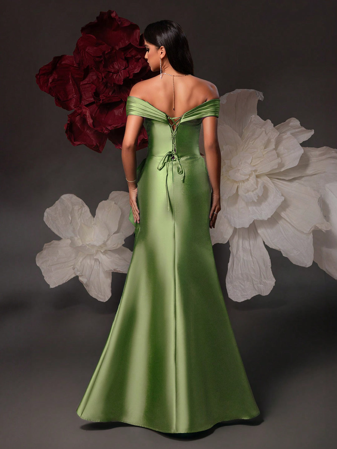 Rochie maxi SHEIN, verde