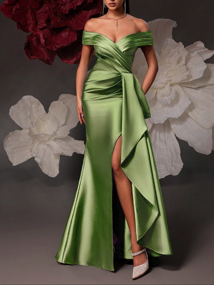 Rochie maxi SHEIN, verde