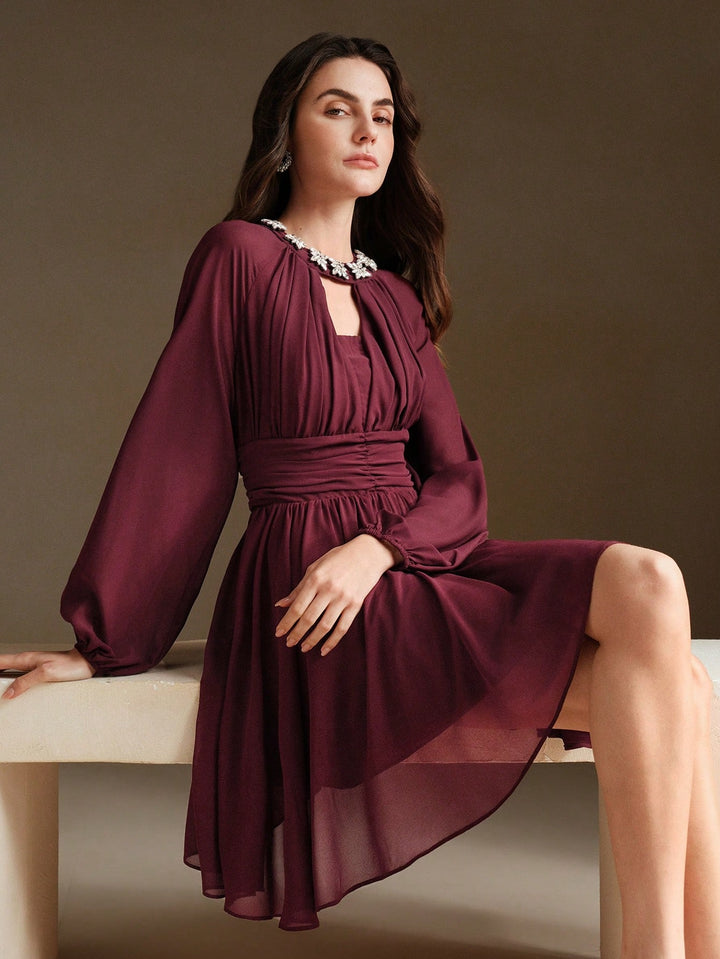 Rochie mini SHEIN, vișiniu