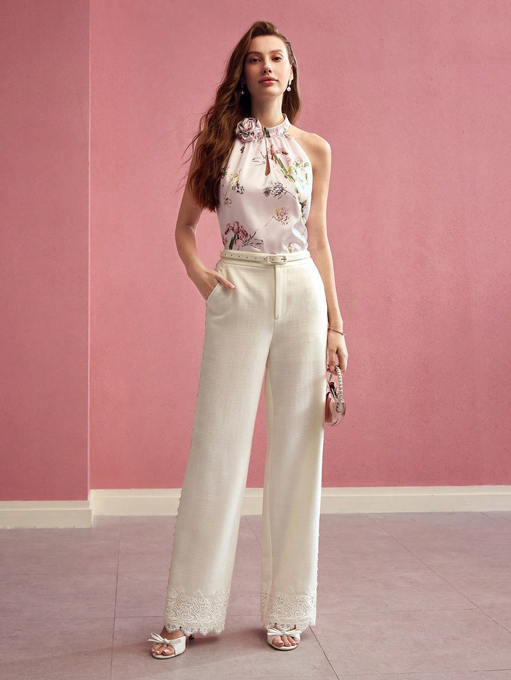 Pantaloni SHEIN, galben
