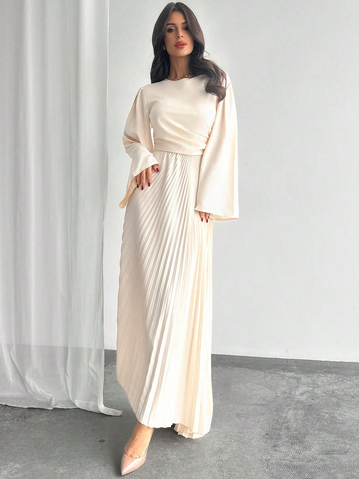 Rochie maxi SHEIN, bej