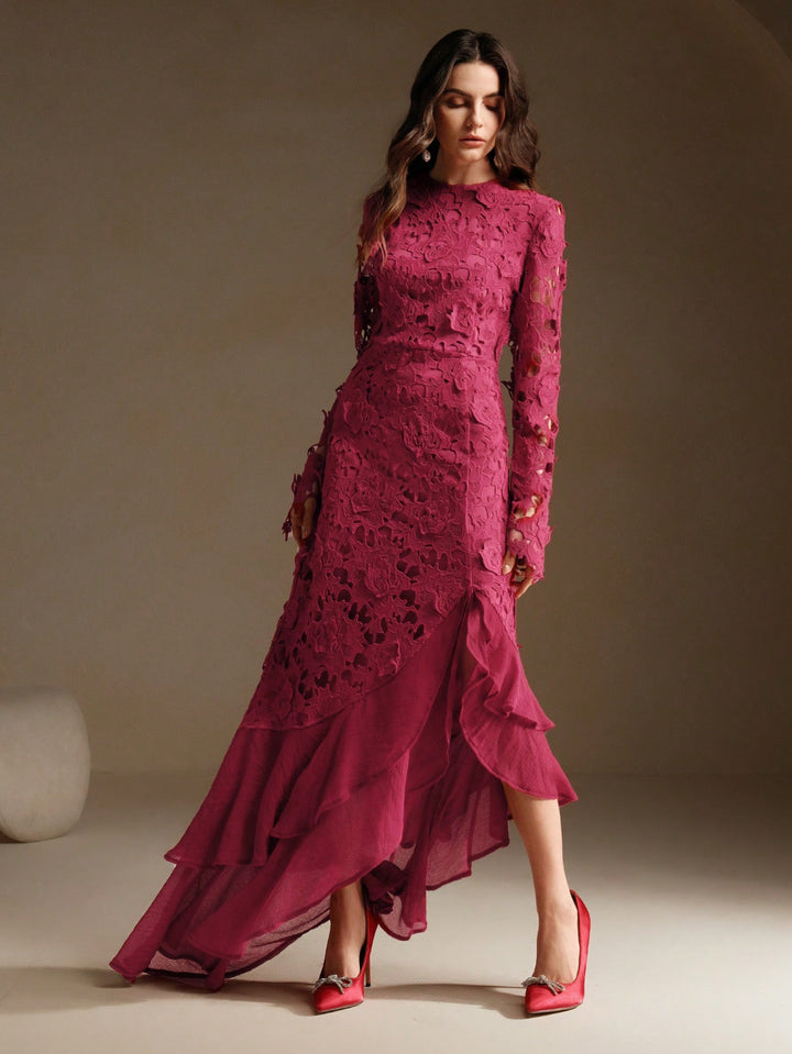 Rochie maxi SHEIN, vișiniu
