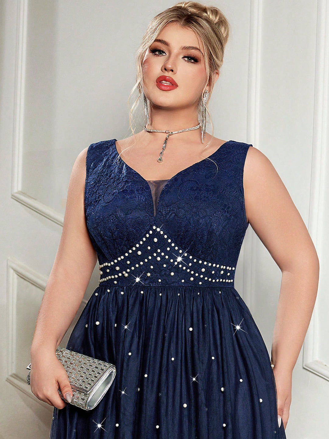 Rochie de ocazie SHEIN, albastru