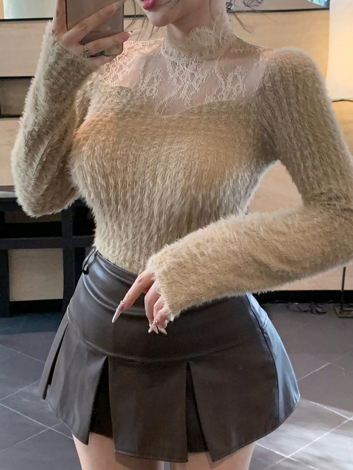 SHEIN póló, khaki