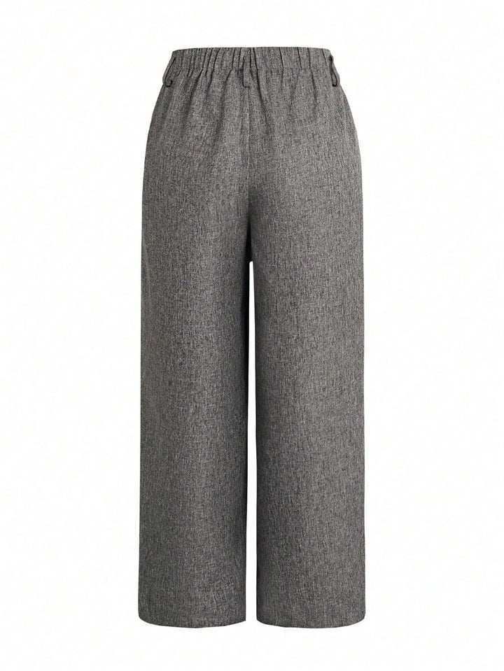 Pantalon de costum SHEIN, gri