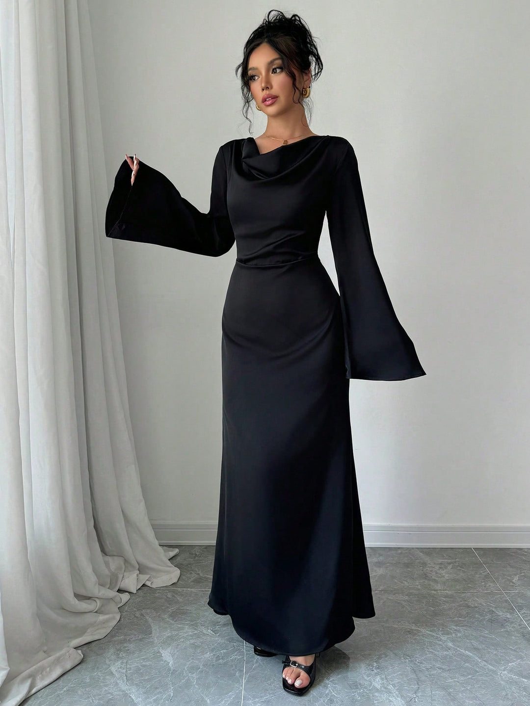 Rochie maxi SHEIN, negru