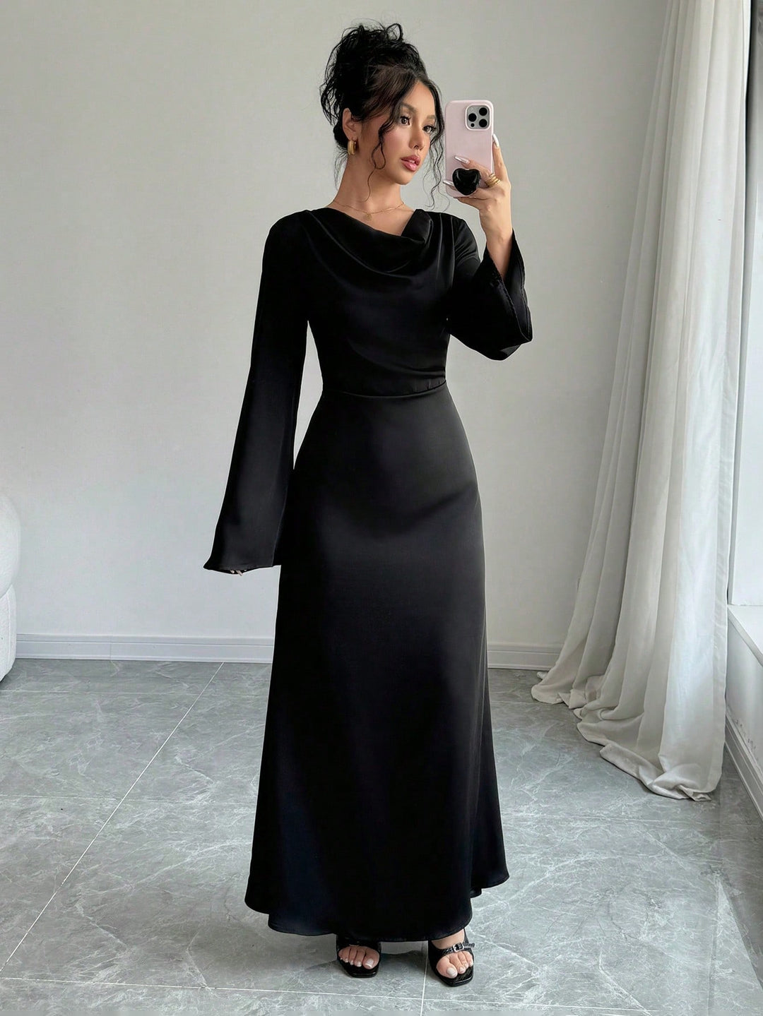 Rochie maxi SHEIN, negru