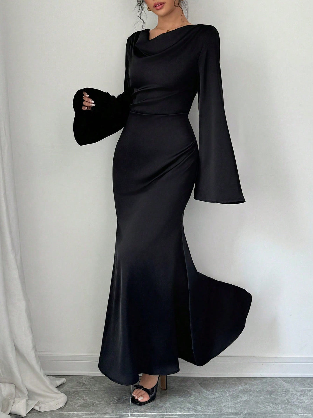 Rochie maxi SHEIN, negru