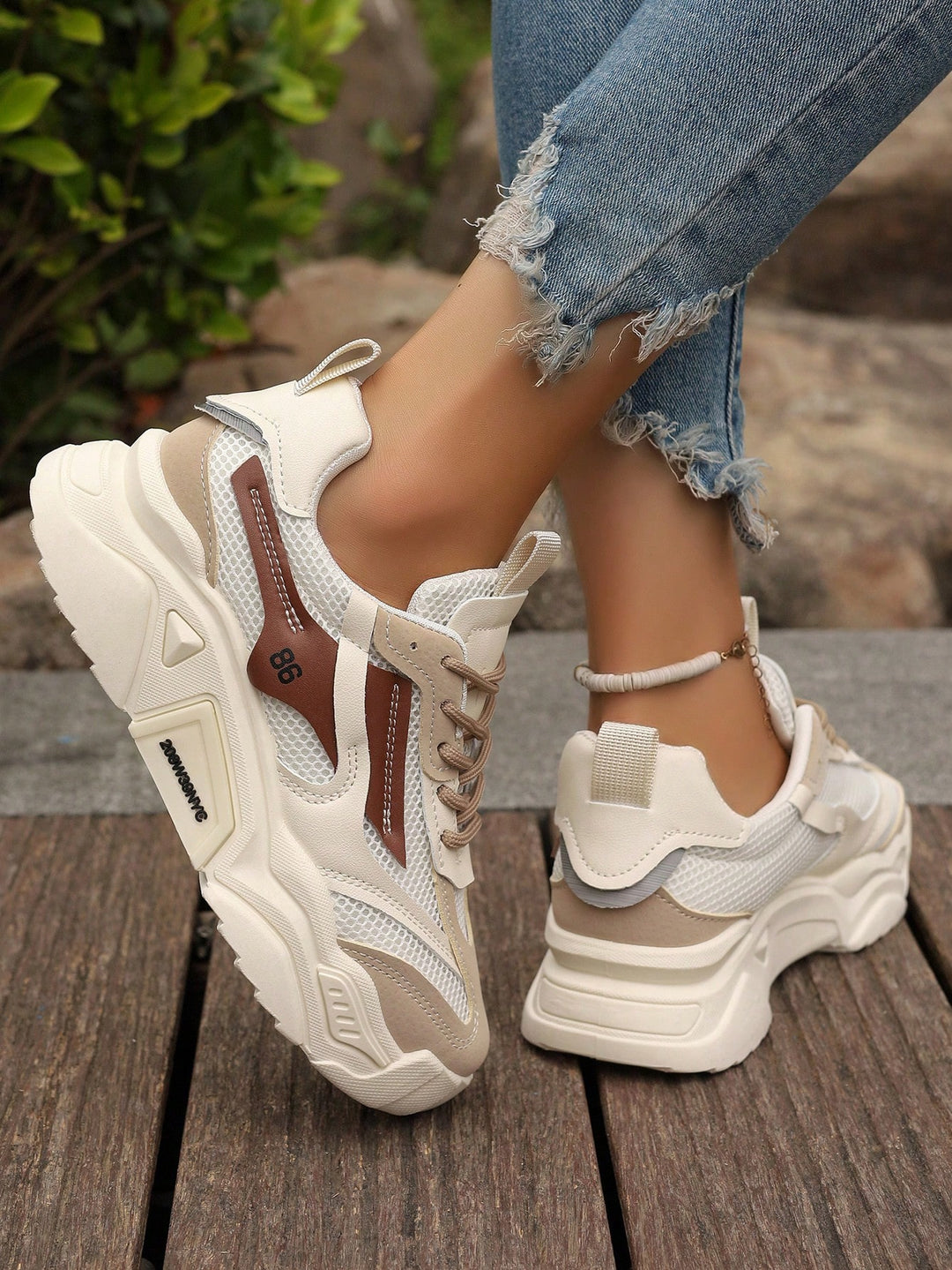 Pantofi sport SHEIN, bej