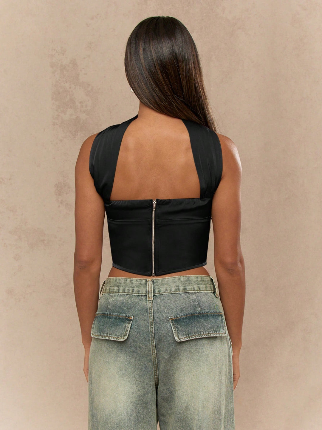 Top SHEIN, negru