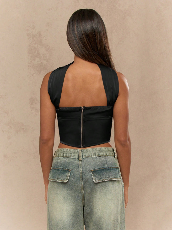 Top SHEIN, negru