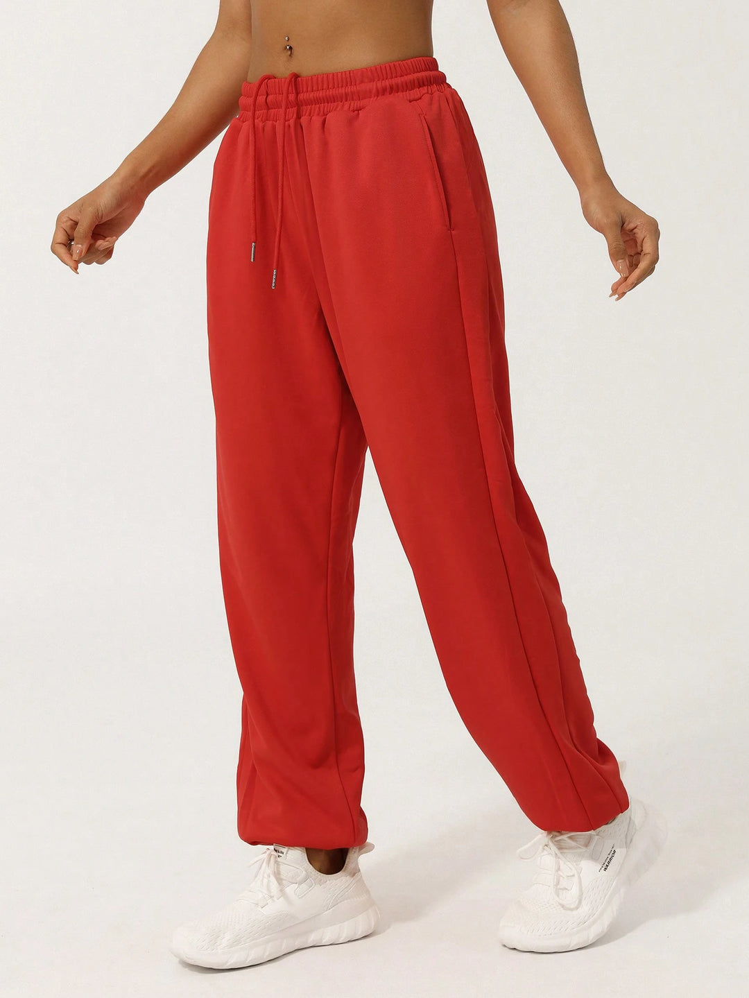 Pantaloni SHEIN, roșu