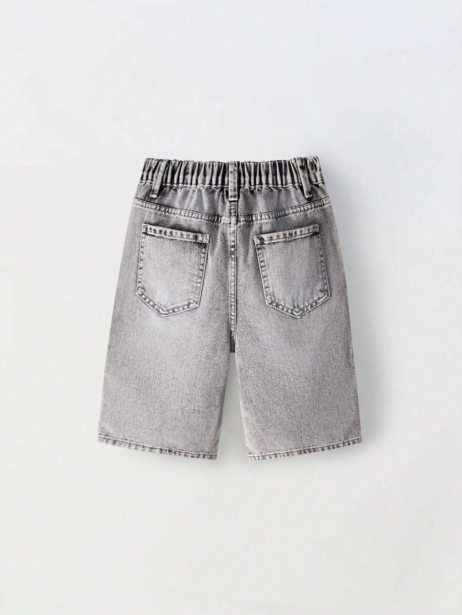 Pantaloni scurți de blugi SHEIN, gri