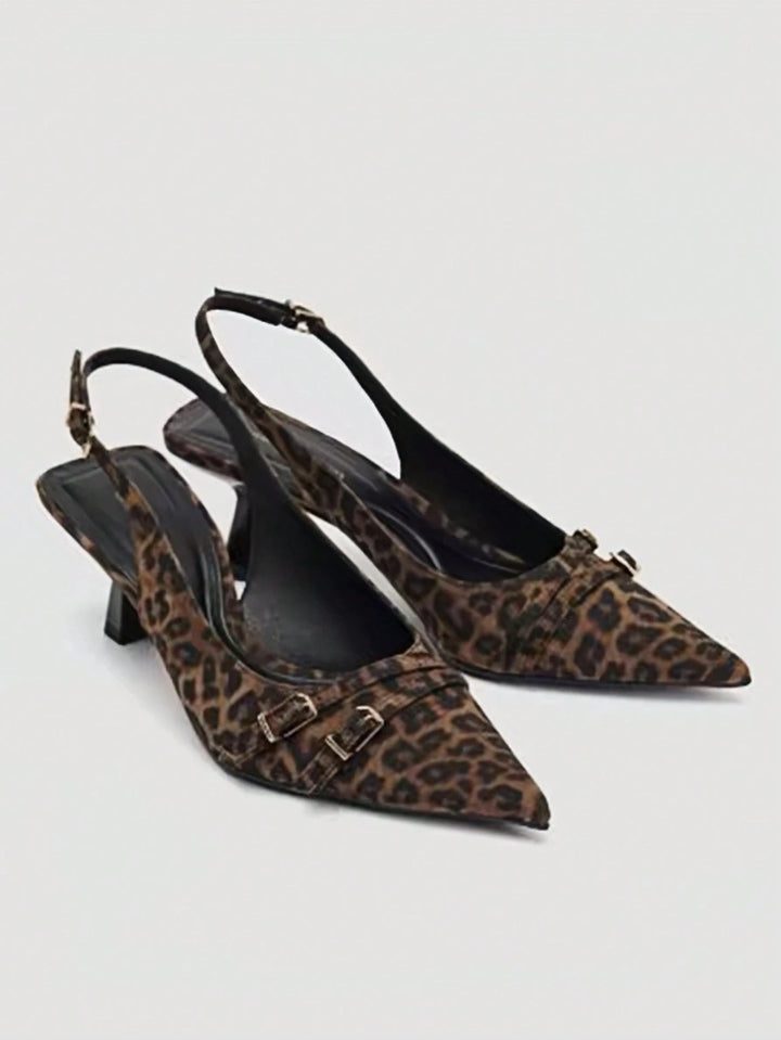 Pantofi cu toc SHEIN, maro