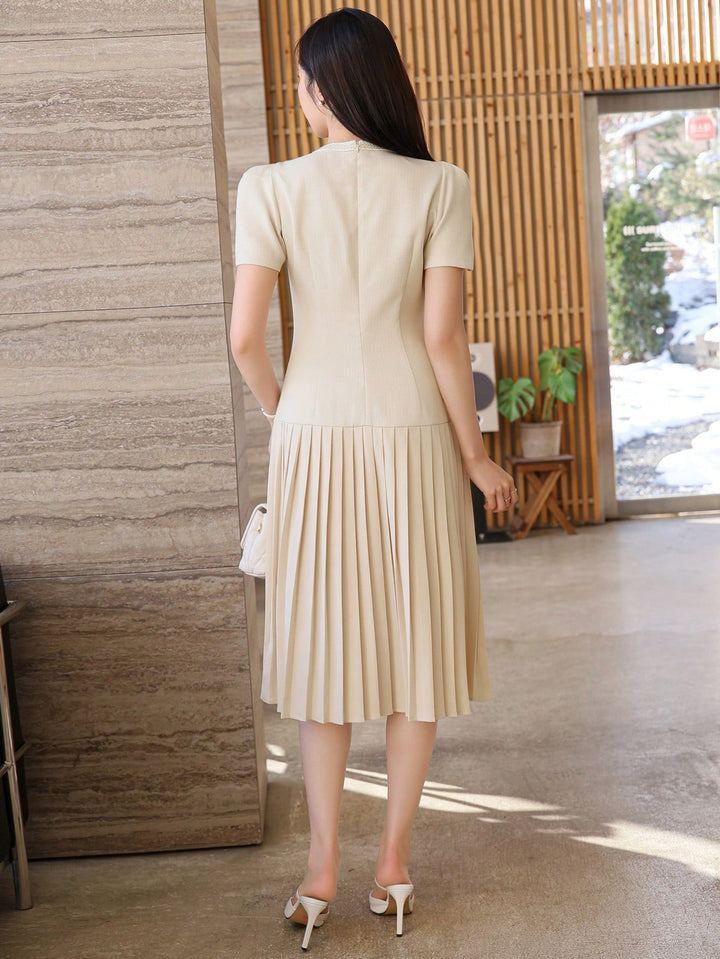 Rochie midi SHEIN, bej