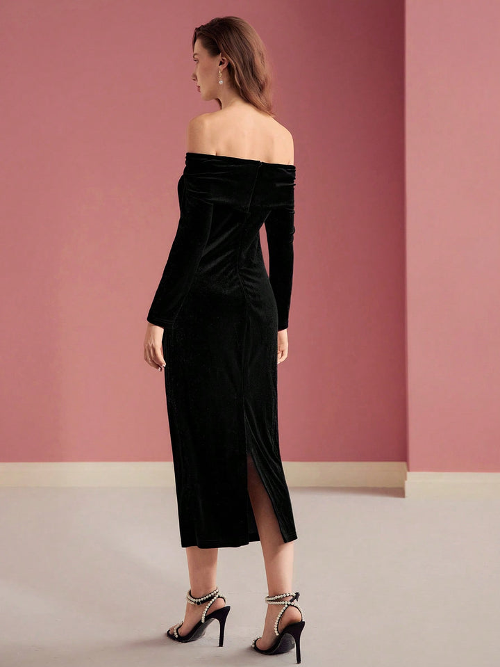 Rochie midi SHEIN, negru