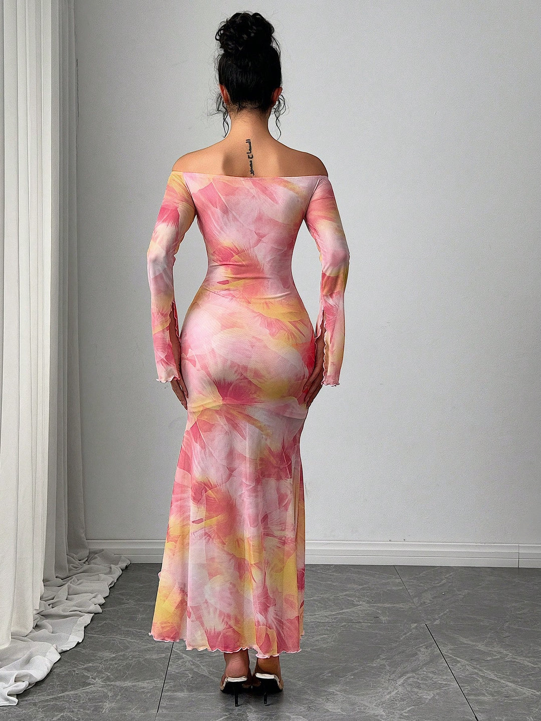 Rochie maxi SHEIN, mix culori