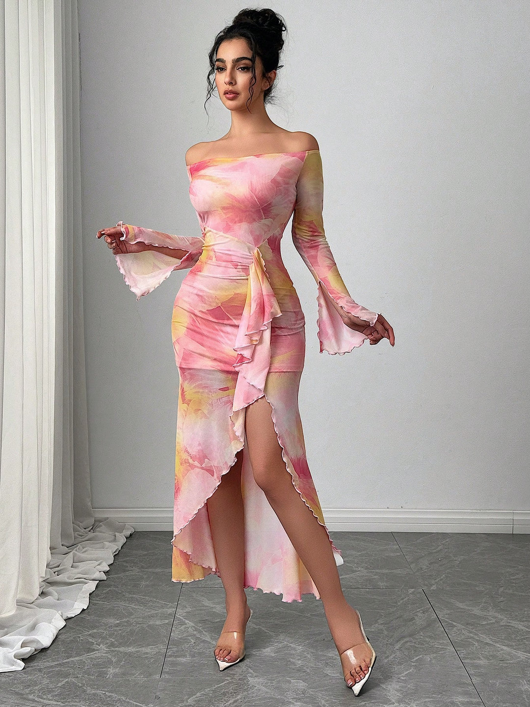 Rochie maxi SHEIN, mix culori